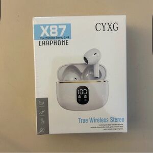 X87 True Wireless Stereo Earphones -NIB